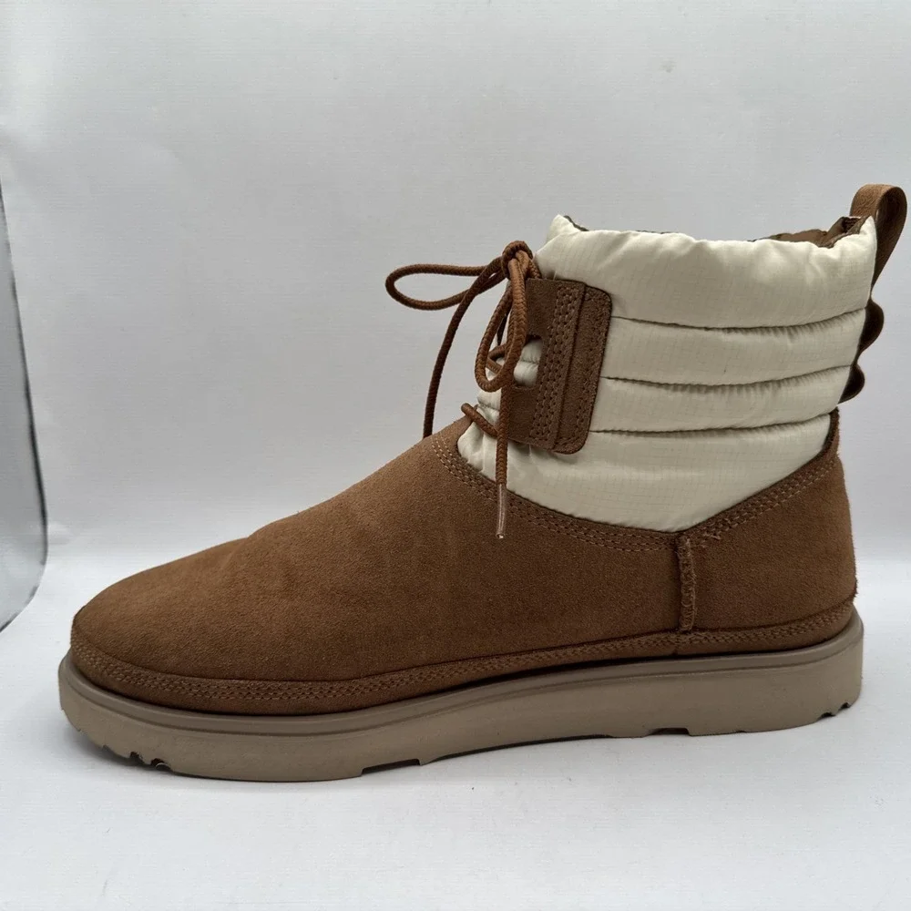 Men's 11 Brown UGG Classic Mini Lace-Up Weather Boot 1120849 Boots 3M Thinsulate